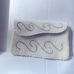 Seed pearls purse6x4 m Kane  looks like mostly in tack condition good!